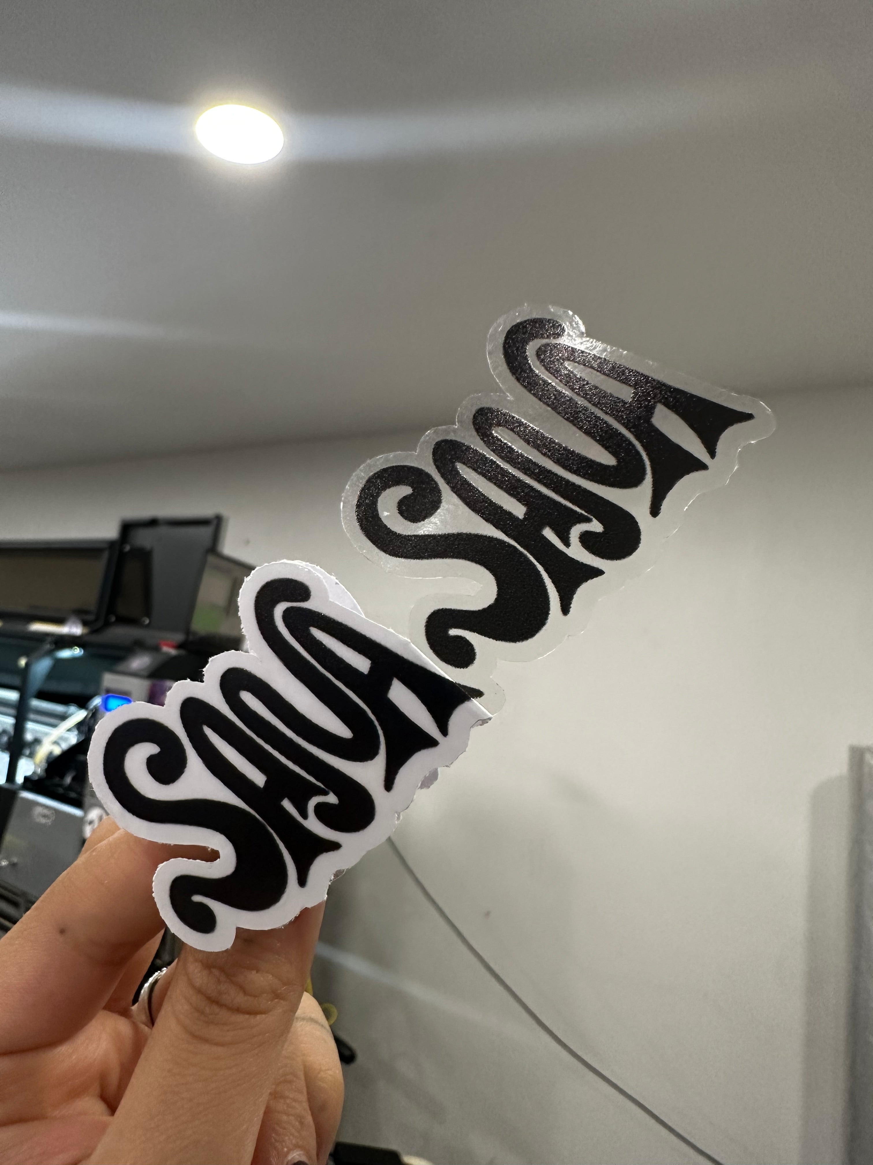 Transparent stickers