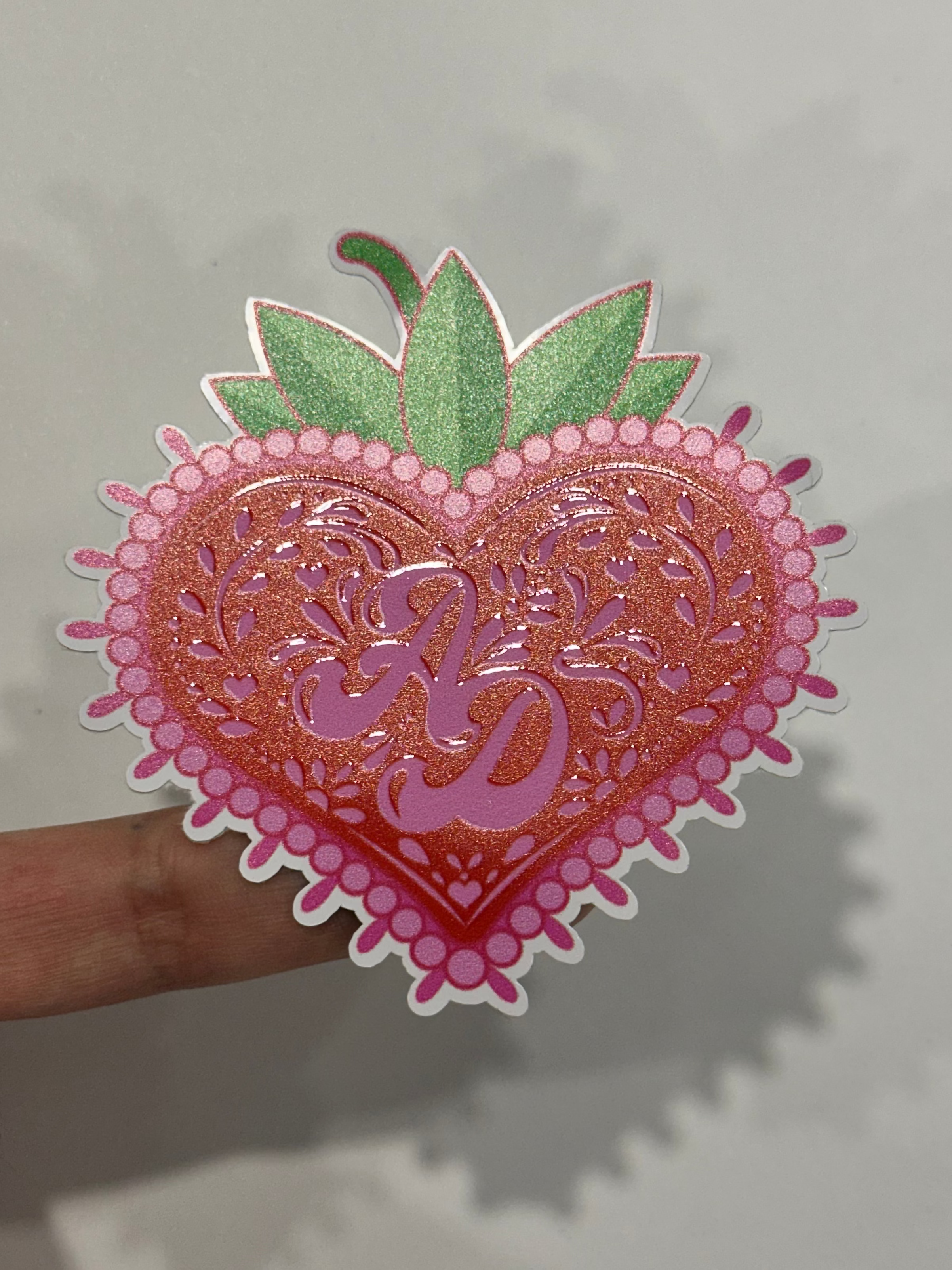 Embossed stickers